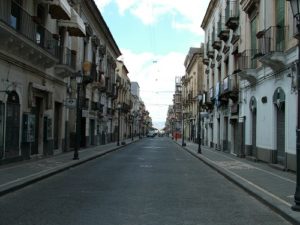 Bild der Via Garibald in Adrano in Sizilien