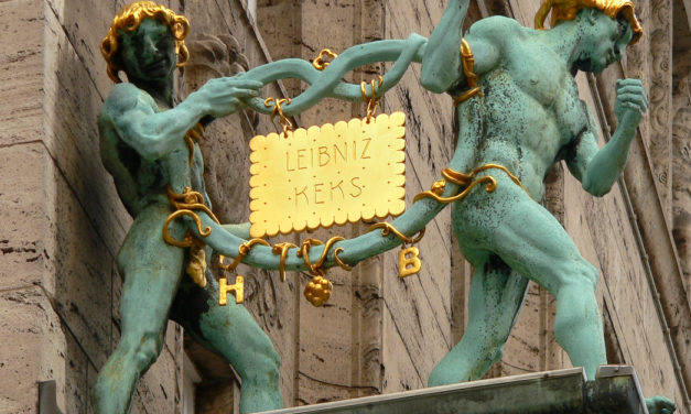 Krümelmonster klaut goldenen Leibniz Keks